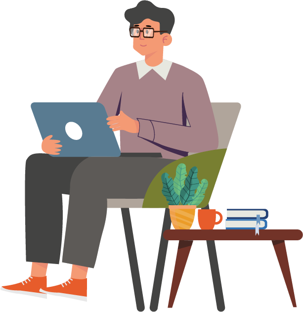 Man sitting on chair